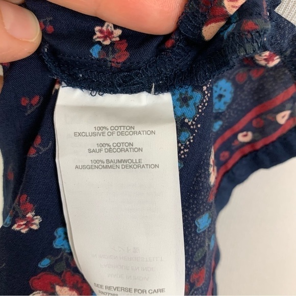 𝅺J. Crew Point Sur Flutter Sleeve Peasant Top Size XS - Picture 10 of 15